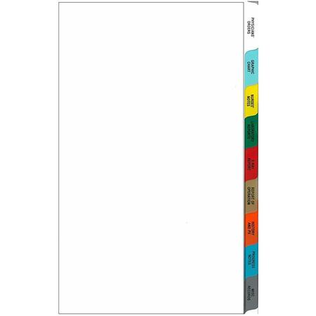 Omnimed Medical Chart Index Dividers(16 Tab Side Open(Long-Term Care Set), PK10 220911